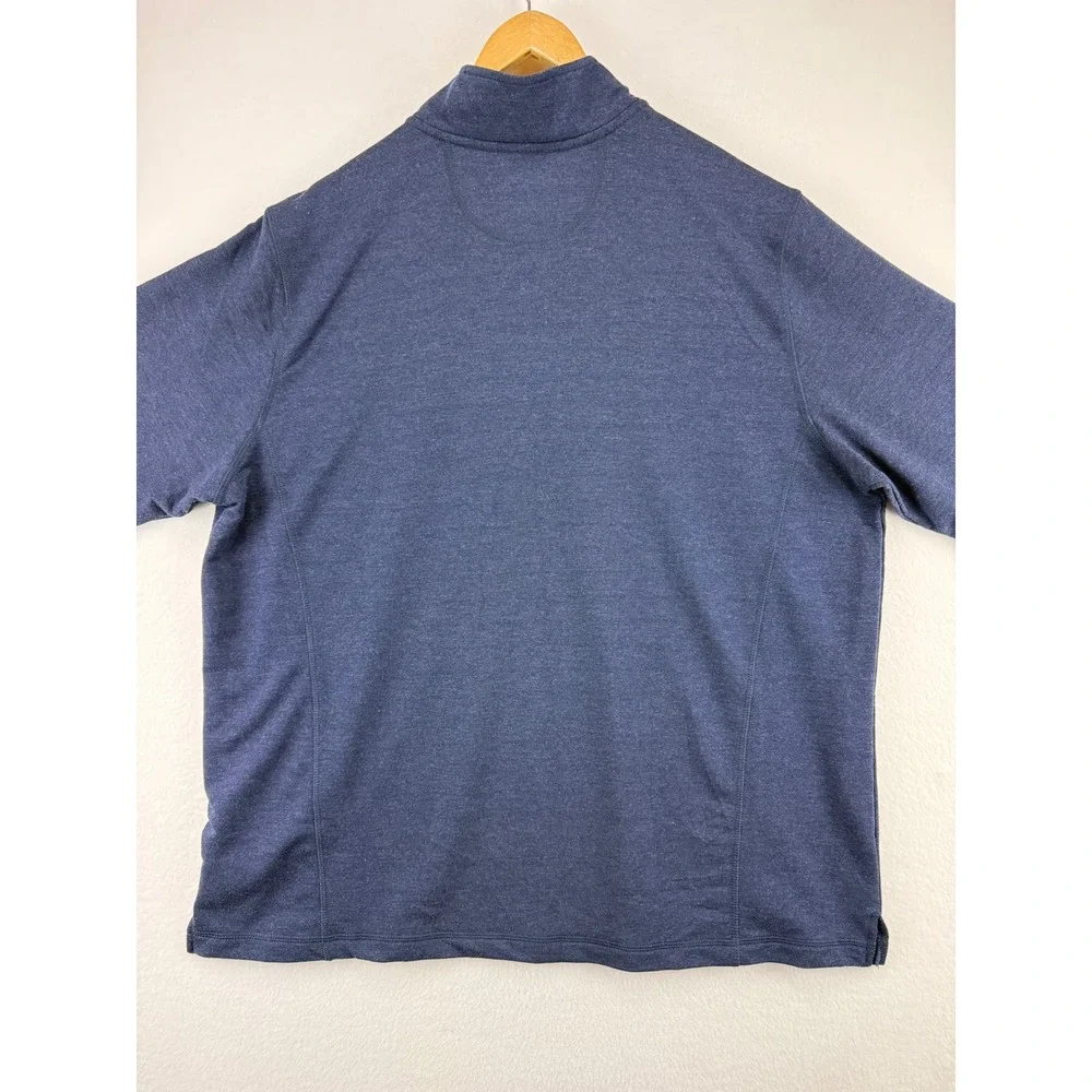 Orvis Quarter Zip Pullover Mens XXL Blue Heathered Classic Collection